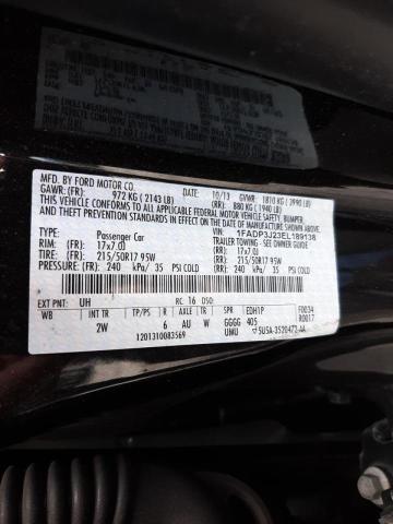 Photo 10 from auction – 2014 FORD FOCUS with VIN 1FADP3J23EL189138
