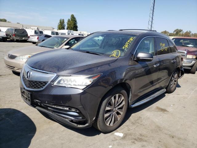 Photo 2 from auction – 2016 ACURA MDX TECHNO with VIN 5FRYD4H46GB048084