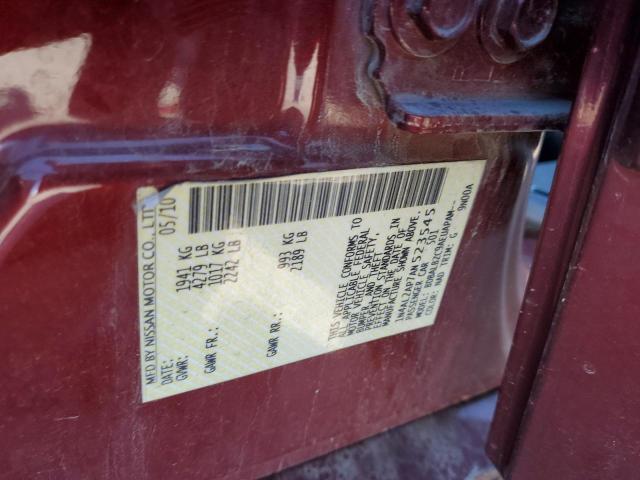 Photo 10 from auction – 2010 NISSAN ALTIMA BAS with VIN 1N4AL2AP7AN523545