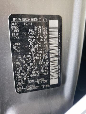 Photo 10 from auction – 2012 NISSAN JUKE S with VIN JN8AF5MRXCT107489