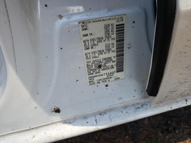 Photo 10 from auction – 2019 NISSAN FRONTIER S with VIN 1N6AD0EV1KN731407