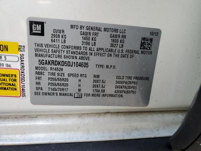 Photo 10 from auction – 2013 BUICK ENCLAVE with VIN 5GAKRDKD5DJ104605