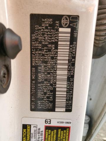 Photo 10 from auction – 2010 TOYOTA COROLLA MA with VIN 2T1KU4EE4AC352479
