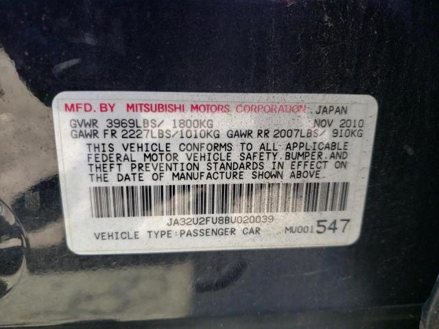 Photo 10 from auction – 2011 MITSUBISHI LANCER ES/ with VIN JA32U2FU8BU020039