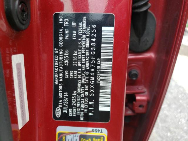 Photo 10 from auction – 2015 KIA OPTIMA LX with VIN 5XXGM4A75FG384256