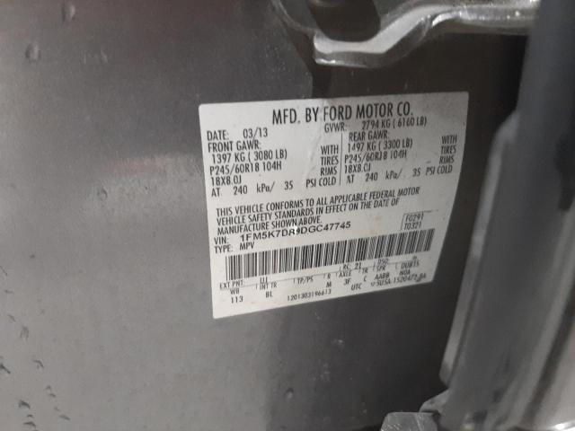 Photo 10 from auction – 2013 FORD EXPLORER X with VIN 1FM5K7D89DGC47745