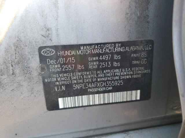 Photo 10 from auction – 2016 HYUNDAI SONATA with VIN 5NPE34AFXGH355925