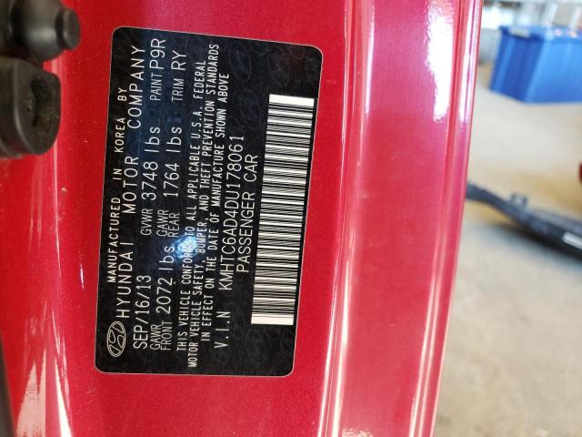 Photo 10 from auction – 2013 HYUNDAI VELOSTER with VIN KMHTC6AD4DU178061