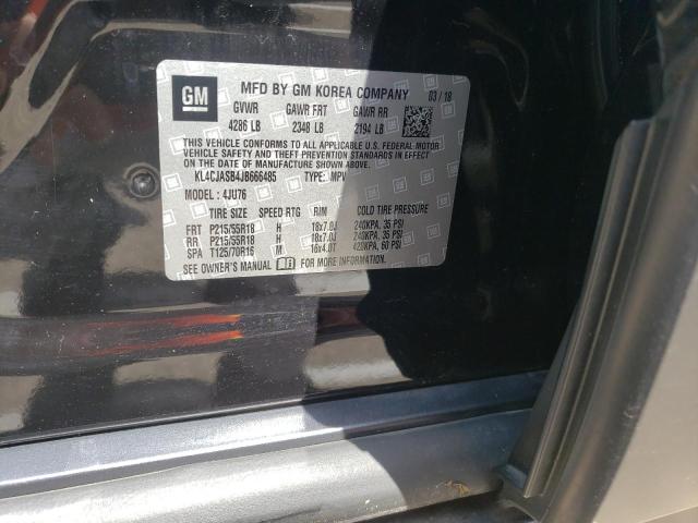 Photo 10 from auction – 2018 BUICK ENCORE PRE with VIN KL4CJASB4JB666485