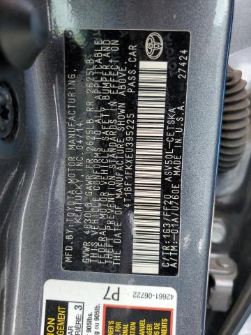 Photo 10 from auction – 2014 TOYOTA CAMRY L with VIN 4T1BF1FKXEU395225