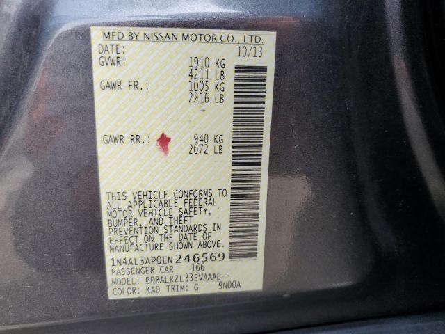 Photo 10 from auction – 2014 NISSAN ALTIMA 2.5 with VIN 1N4AL3AP0EN246569