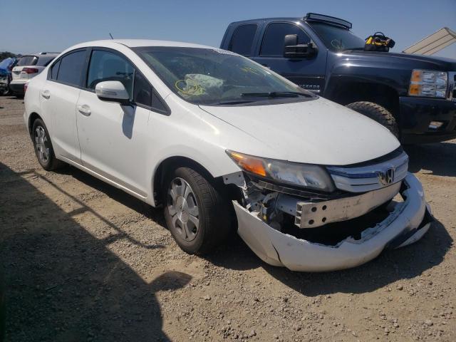 HONDA CIVIC HYBR 2012 with VIN JHMFB4F27CS010083 - Photo from auction