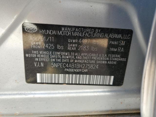 Photo 10 from auction – 2011 HYUNDAI SONATA SE with VIN 5NPEC4AB1BH275824