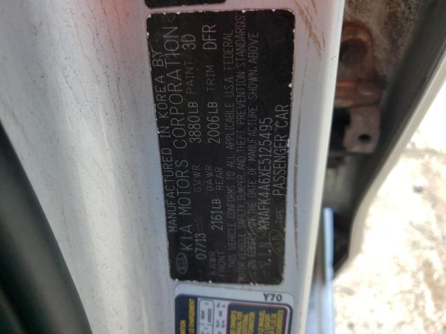 Photo 10 from auction – 2014 KIA FORTE LX with VIN KNAFK4A6XE5125495