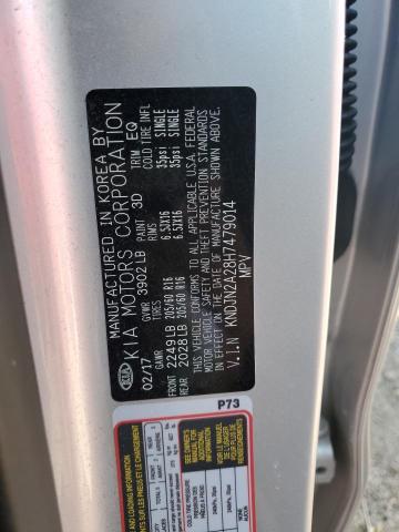 Photo 10 from auction – 2017 KIA SOUL with VIN KNDJN2A28H7479014
