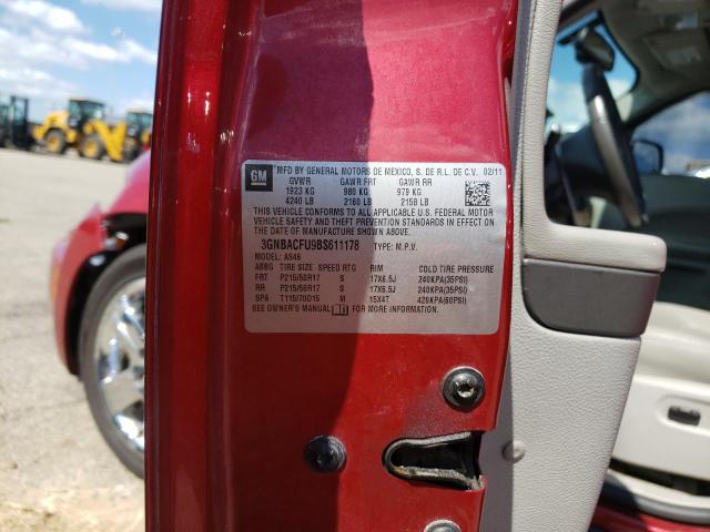 Photo 10 from auction – 2011 CHEVROLET HHR LT with VIN 3GNBACFU9BS611178