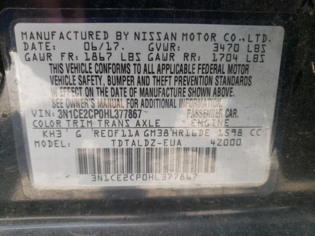 Photo 10 from auction – 2017 NISSAN VERSA NOTE with VIN 3N1CE2CP0HL377867