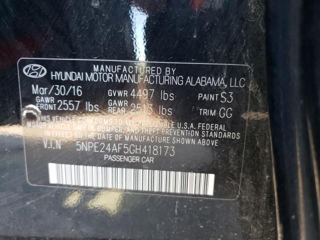 Photo 10 from auction – 2016 HYUNDAI SONATA SE with VIN 5NPE24AF5GH418173