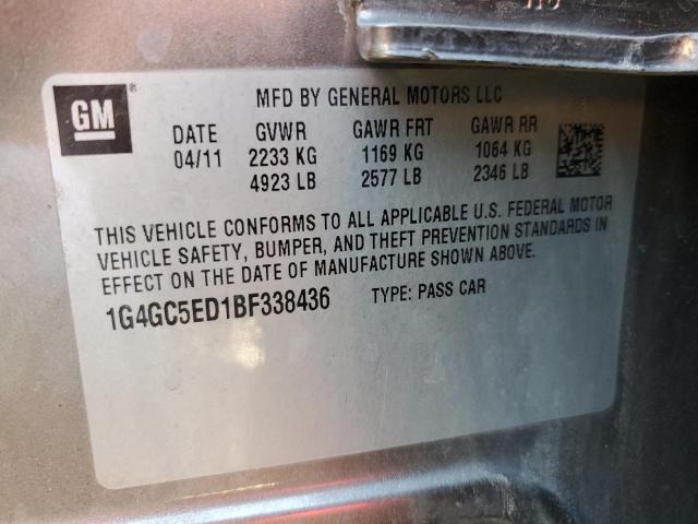 Photo 10 from auction – 2011 BUICK LACROSSE C with VIN 1G4GC5ED1BF338436