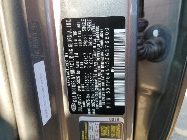 Photo 10 from auction – 2018 KIA SORENTO LX with VIN 5XYPG4A35JG376800