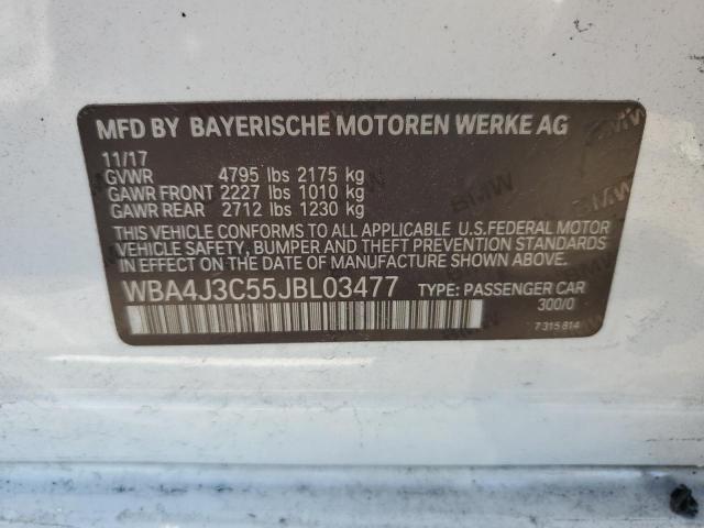 Photo 10 from auction – 2018 BMW 430XI GRAN with VIN WBA4J3C55JBL03477
