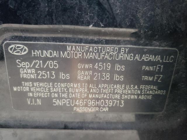 Photo 10 from auction – 2006 HYUNDAI SONATA GLS with VIN 5NPEU46F96H039713