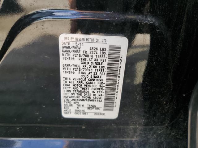 Photo 10 from auction – 2011 NISSAN ROGUE S with VIN JN8AS5MV4BW684153