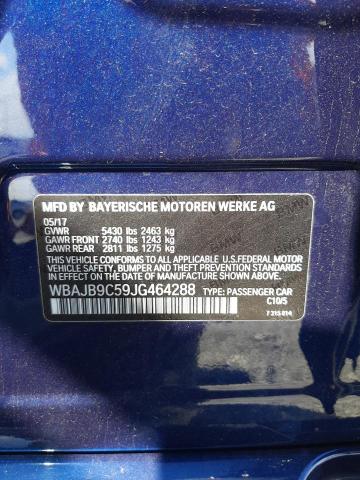 Photo 10 from auction – 2018 BMW M550XI with VIN WBAJB9C59JG464288