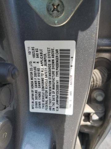 Photo 10 from auction – 2012 HONDA CIVIC HYBR with VIN JHMFB4F23CS005141
