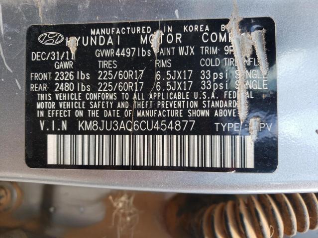 Photo 10 from auction – 2012 HYUNDAI TUCSON GLS with VIN KM8JU3AC6CU454877