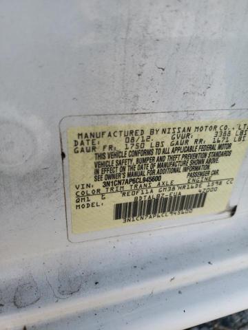 Photo 10 from auction – 2012 NISSAN VERSA S with VIN 3N1CN7AP6CL945600