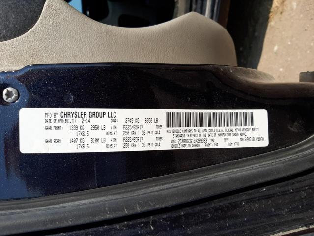 Photo 10 from auction – 2014 DODGE GRAND CARA with VIN 2C4RDGCG1ER289383