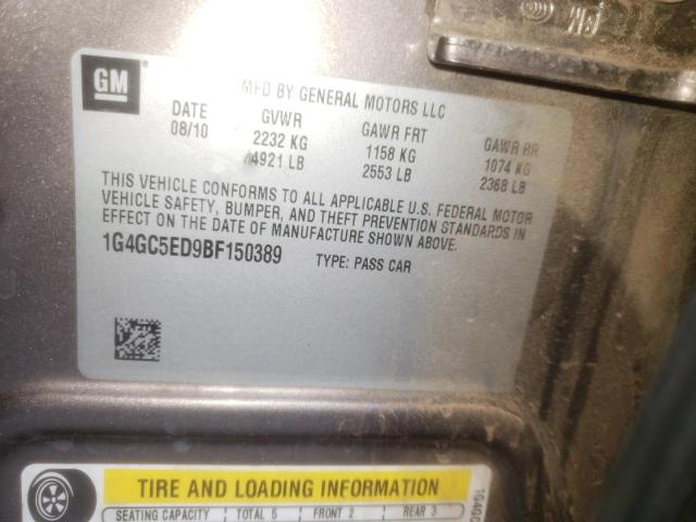 Photo 10 from auction – 2011 BUICK LACROSSE C with VIN 1G4GC5ED9BF150389
