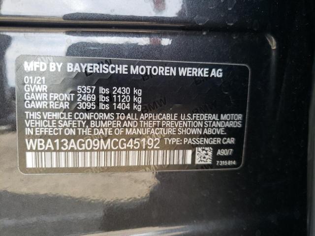 Photo 10 from auction – 2021 BMW 530E with VIN WBA13AG09MCG45192