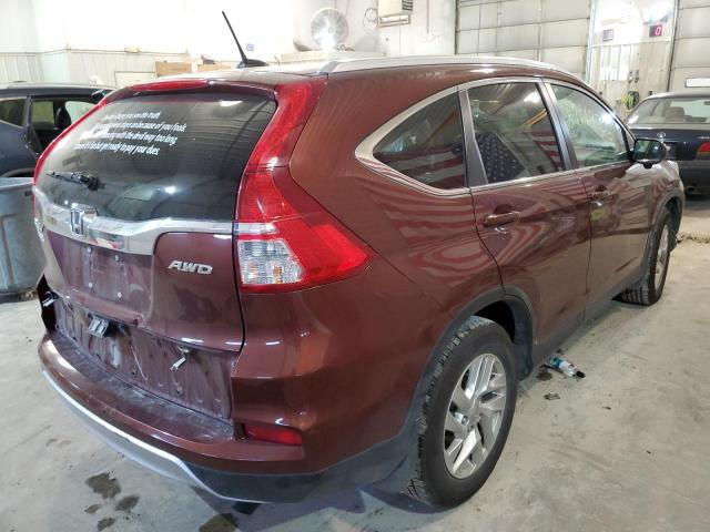 Photo 4 from auction – 2015 HONDA CR-V EXL with VIN 5J6RM4H77FL051033
