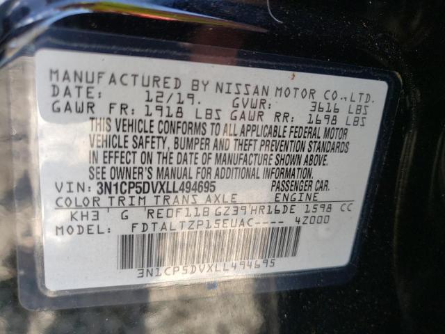 Photo 10 from auction – 2020 NISSAN KICKS SR with VIN 3N1CP5DVXLL494695