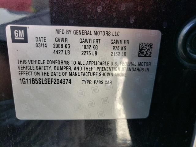 Photo 10 from auction – 2014 CHEVROLET MALIBU LS with VIN 1G11B5SL6EF254974