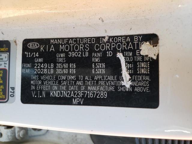 Photo 10 from auction – 2015 KIA SOUL with VIN KNDJN2A23F7167289