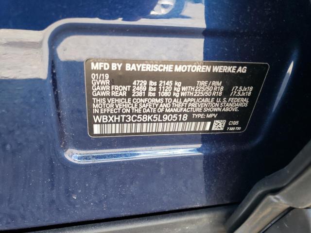Photo 10 from auction – 2019 BMW X1 XDRIVE2 with VIN WBXHT3C58K5L90518