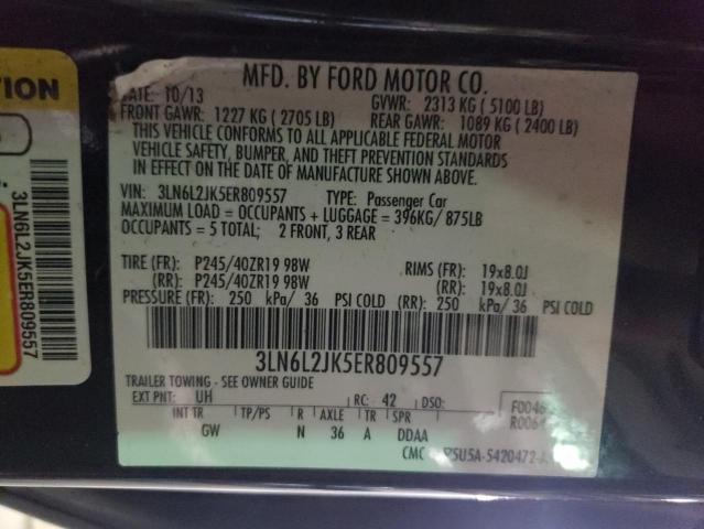 Photo 10 from auction – 2014 LINCOLN MKZ with VIN 3LN6L2JK5ER809557