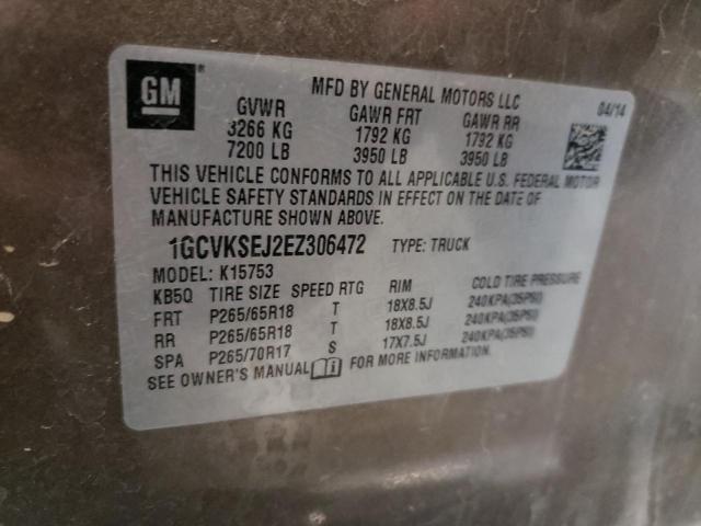Photo 10 from auction – 2014 CHEVROLET 1500 with VIN 1GCVKSEJ2EZ306472