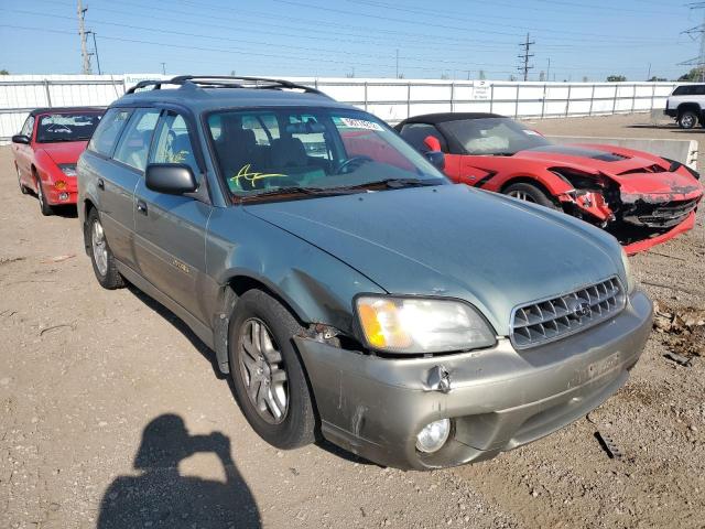 SUBARU OUTBACK 2003 with VIN 4S3BH675137637769 - Photo from auction