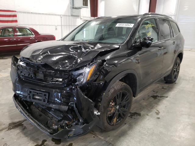 Photo 2 from auction – 2021 HONDA PILOT BLAC with VIN 5FNYF6H70MB052354