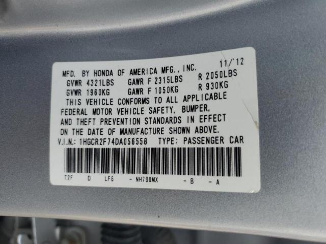 Photo 10 from auction – 2013 HONDA ACCORD EX with VIN 1HGCR2F74DA056558