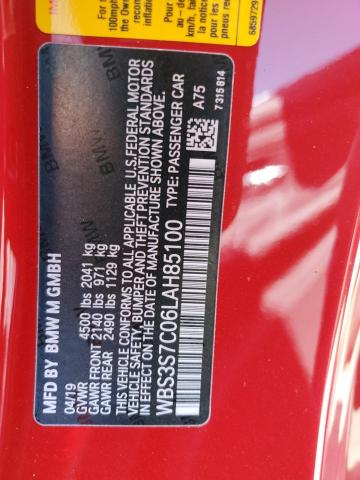 Photo 10 from auction – 2020 BMW M4 CS with VIN WBS3S7C06LAH85100