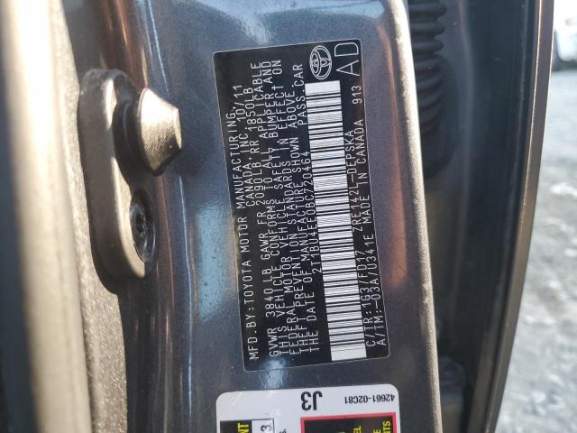Photo 10 from auction – 2011 TOYOTA COROLLA BA with VIN 2T1BU4EE0BC720464