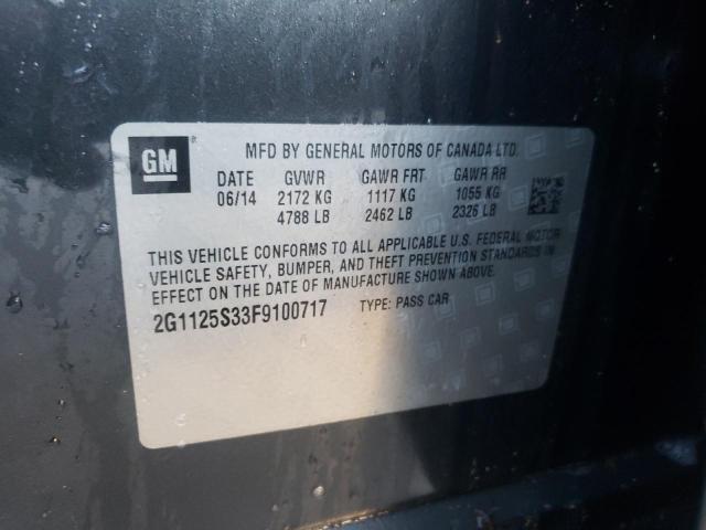 Photo 10 from auction – 2015 CHEVROLET IMPALA LT with VIN 2G1125S33F9100717