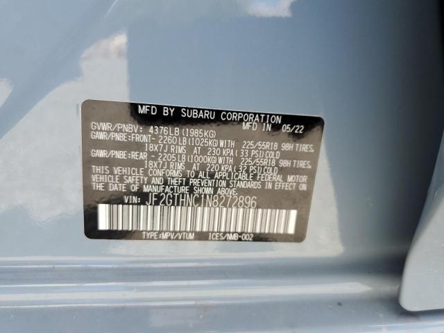 Photo 10 from auction – 2022 SUBARU CROSSTREK with VIN JF2GTHNC1N8272896