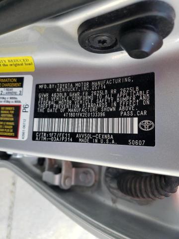 Photo 10 from auction – 2014 TOYOTA CAMRY HYBR with VIN 4T1BD1FK2EU133396