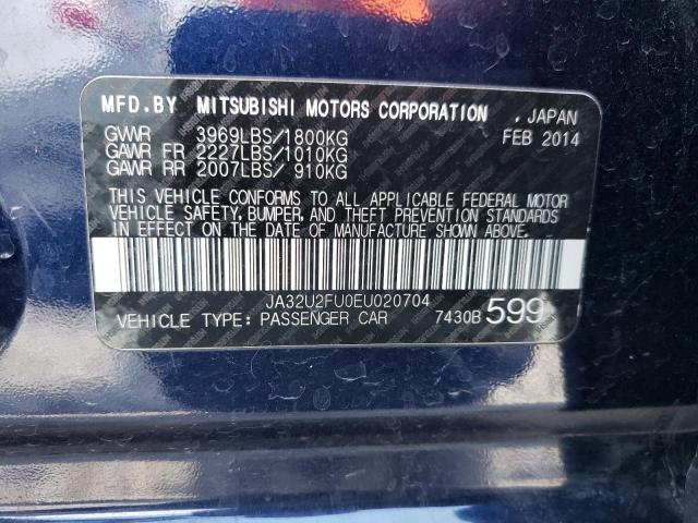 Photo 10 from auction – 2014 MITSUBISHI LANCER ES/ with VIN JA32U2FU0EU020704